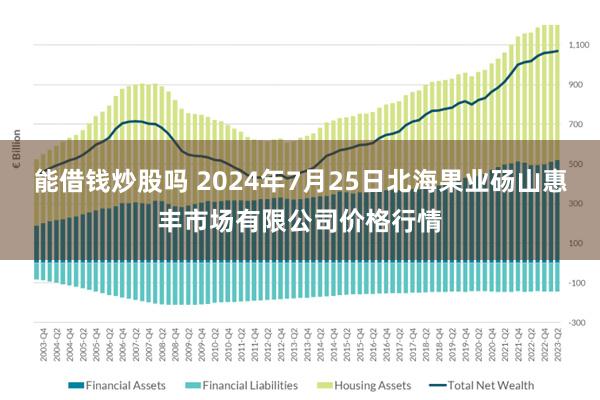 能借钱炒股吗 2024年7月25日北海果业砀山惠丰市场有限公司价格行情