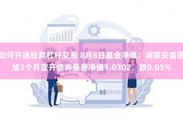 如何开通股票杠杆交易 8月8日基金净值：浦银安盛普旭3个月定开债券最新净值1.0302，跌0.05%