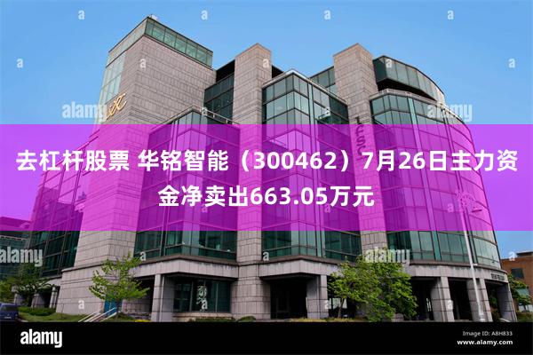 去杠杆股票 华铭智能（300462）7月26日主力资金净卖出663.05万元