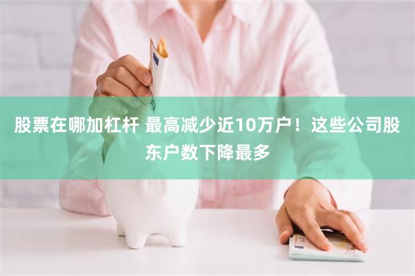 股票在哪加杠杆 最高减少近10万户！这些公司股东户数下降最多