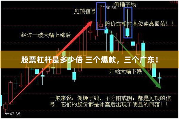 股票杠杆是多少倍 三个爆款，三个广东！