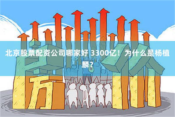 北京股票配资公司哪家好 3300亿！为什么是杨植麟？